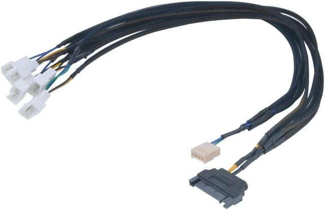 Alt view image 5 of 5 - Akasa AK-CBFA07-45 Flexa FP5S PWM Splitter Cable