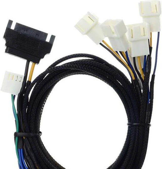 Alt view image 2 of 5 - Akasa AK-CBFA07-45 Flexa FP5S PWM Splitter Cable