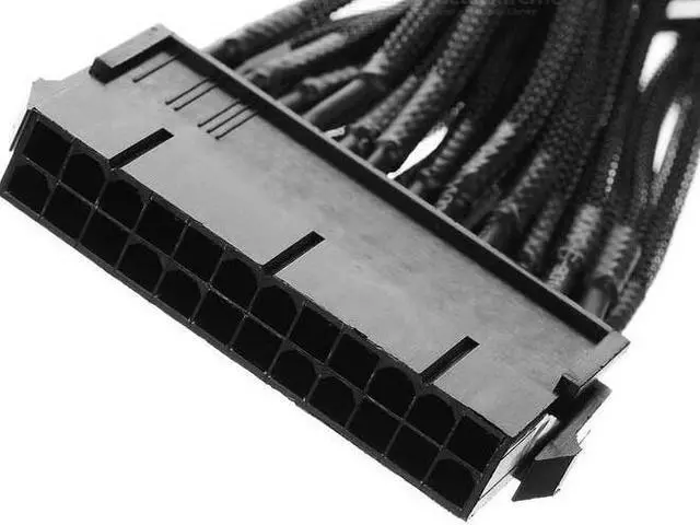 Alt view image 3 of 5 - Akasa AK-CBPW06-40BK Flexa P24 ATX 24 Pin Power Extension Cable