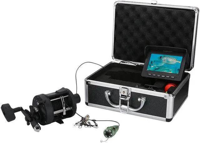 Alt view image 6 of 7 - 4.3 Inch HD  Color Monitor Underwater Fishing Video Camera Kit 6W White LED Lights