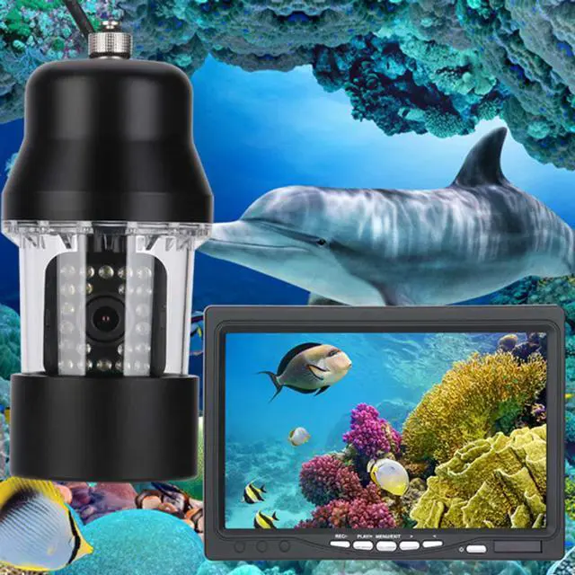 Alt view image 2 of 7 - 15m 7 Inch DVR Video Recorder Underwater Fishing Video Camera Fish Finder 8G Card Waterproof 22 LEDs 360 Degree Rotating 1000 TVL Camera