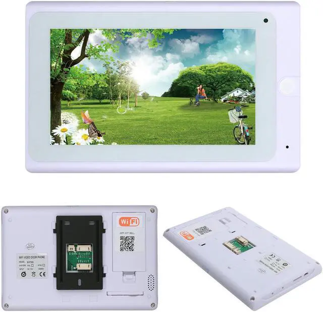 Alt view image 2 of 7 - 7inch Wired / Wireless Wifi RFID Password Video Door Phone Doorbell Intercom System support Remote APP unlocking/Recording/Snapshot
