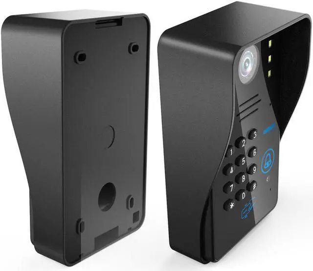 Alt view image 6 of 7 - 7inch Wired / Wireless Wifi RFID Password Video Door Phone Doorbell Intercom System support Remote APP unlocking/Recording/Snapshot