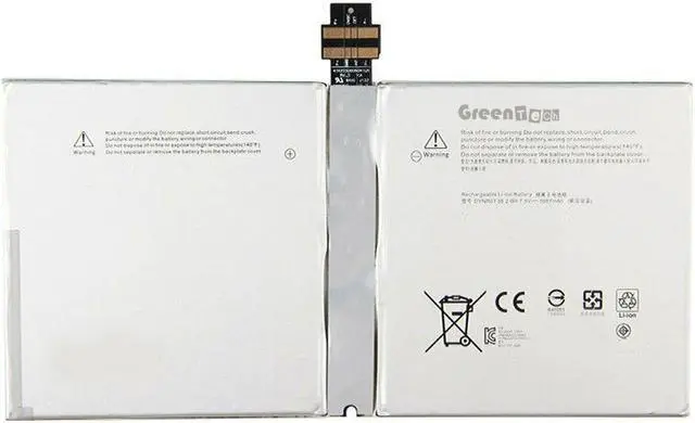 Main image of GreenTech G3HTA027H DYNR01 Replacement Battery for Microsoft Surface Pro 4 1724 - GreenTech 7.5V 38.2Whr 2 Cell Battery
