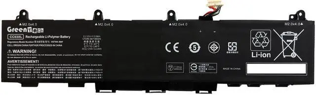 Main image of GreenTech L78555-005 CC03053XL-PL Replacement Battery for HP Elitebook 830 835 840 G7 G8, Probook 635 AERO G7 G8, ZBook Firefly 14 G7 G8 11.55V 53WHR CC03XL HSTNN-LB8Q L77608-421 L77608-2C1 L78555-002
