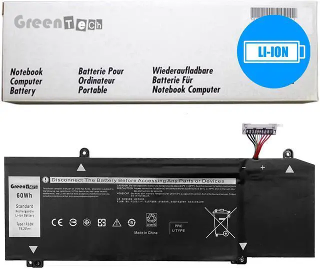 Main image of GREENTECH 1F22N JJPFK BATTERY FOR DELL G5 5590 G7 7590 ALW M15 M17 15.2V 60WHR