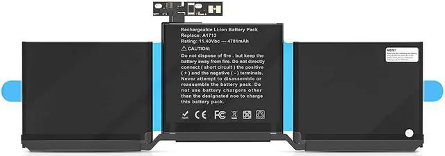 Main image of REPLACEMENT A1713 BATTERY FOR MACBOOK PRO 13 A1708 2016-17 54.5WHR 020-00946