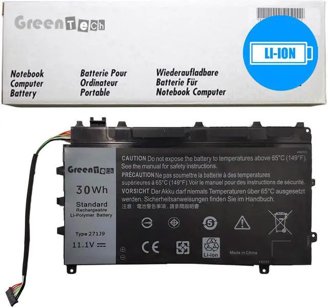 Main image of GREENTECH 271J9 BATTERY FOR LATITUDE 7350 11.1V 30WHR GWV47 MN791 YX81V 3WKT0