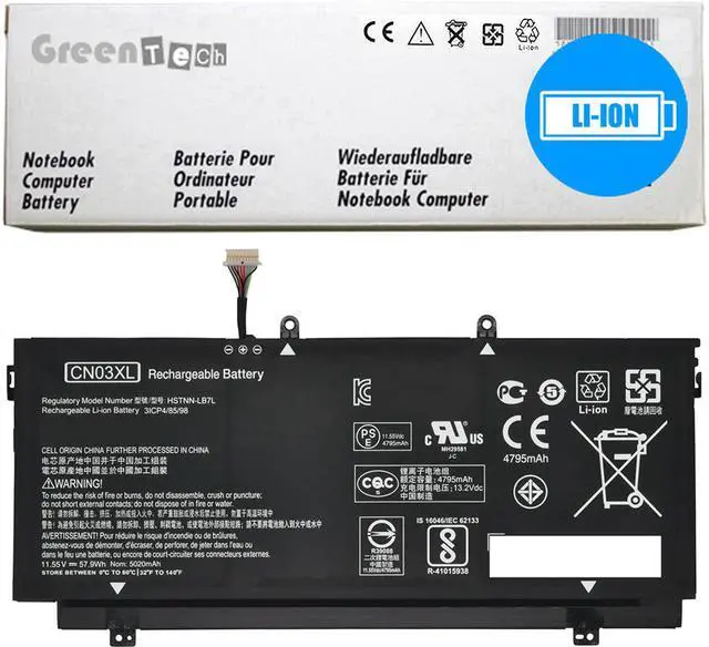 Main image of GREENTECH CN03XL BATTERY FOR HP ENVY 13-AB, 13T-AB 11.55V 58WH 901345-855