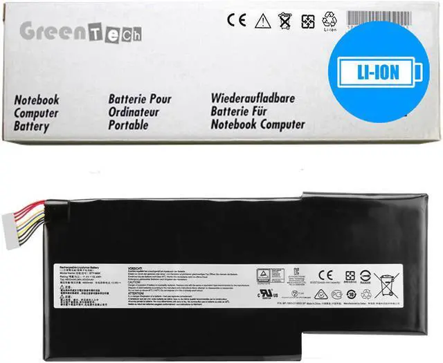 Main image of GREENTECH BTY-M6K BATTERY FOR MSI GF63 GF75 THIN GS73VR 11.4V 52.4WHR MS-17B4