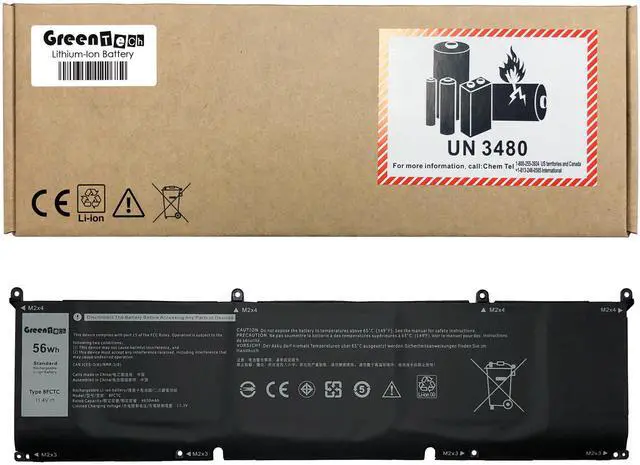 Main image of GREENTECH 8FCTC BATTERY FOR ALIENWARE M15 R3, M17 R3, M15 R4, M17 R4, M15 R5 RYZEN EDITION, M15 R6, DELL XPS 5550 556011.4V 56WH DVG8M P8P1P