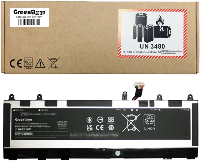 Main image of GREENTECH M73470-005 WP06XL BATTERY FOR HP ELITEBOOK 860 865 G9 G10, ZBOOK FIREFLY 16 G9 G10 76WHR M64306-171 HSTNN-IB9Z