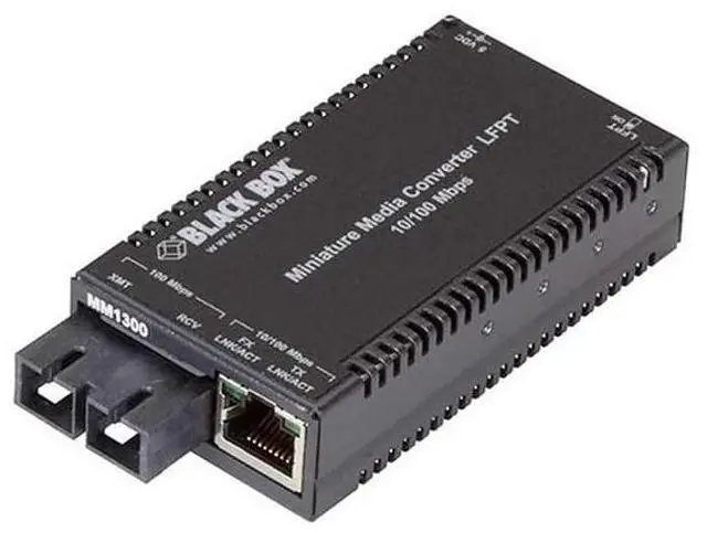 Main image of Blackbox Multipower Miniature Fast Ethernet Fiber Media Converter LHC014A-R4