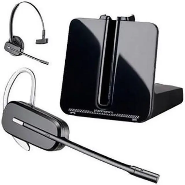 Alt view image 2 of 10 - Plantronics CS540 Wireless Convertible Dect 6.0 Over the Ear Headset Black 84693-01