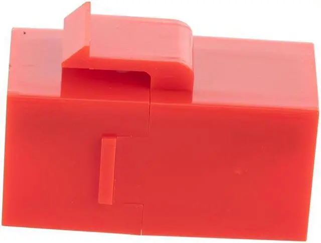 Alt view image 3 of 4 - CAT6 UTP Inline Keystone Coupler, 15 pack, Red