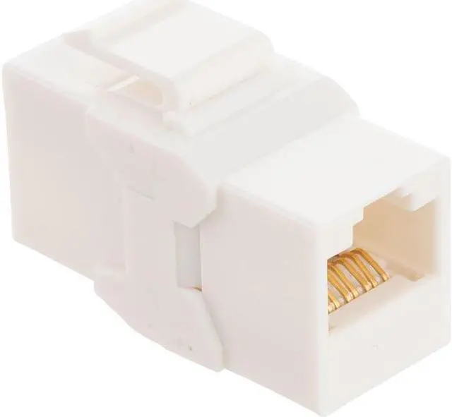 Alt view image 4 of 4 - CAT6A UTP Inline Keystone Coupler, 25 pack, White
