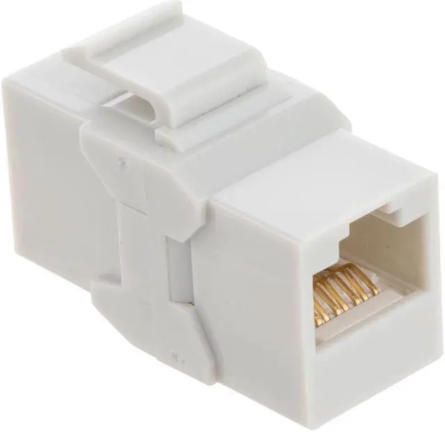 Alt view image 4 of 4 - CAT6A UTP Inline Keystone Coupler, 15 pack, Grey