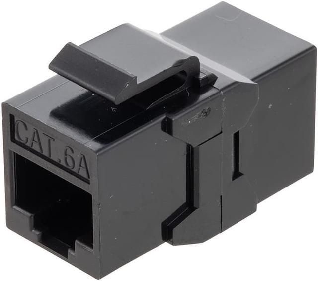 Main image of CAT6A UTP Inline Keystone Coupler, 25 pack, Black