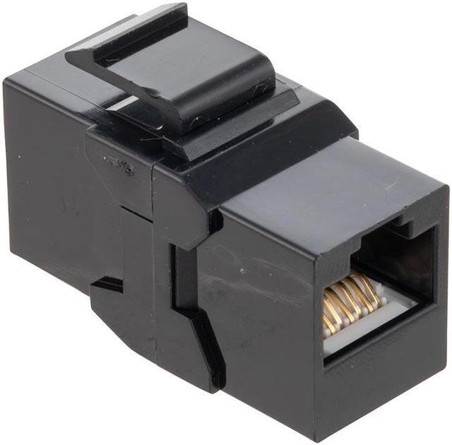Alt view image 4 of 4 - CAT6A UTP Inline Keystone Coupler, 25 pack, Black