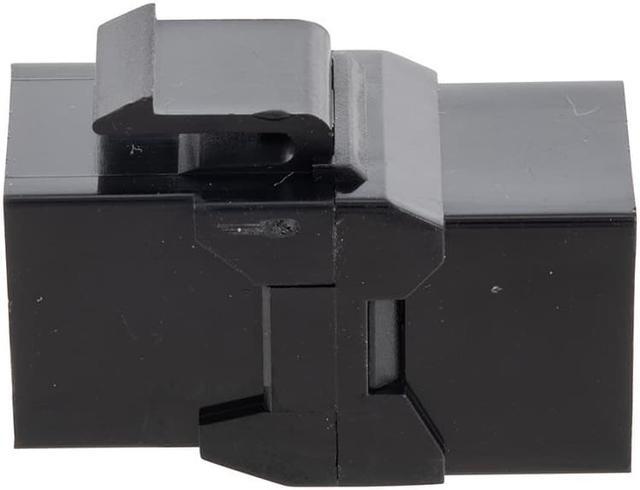 Alt view image 3 of 4 - CAT6A UTP Inline Keystone Coupler, 25 pack, Black