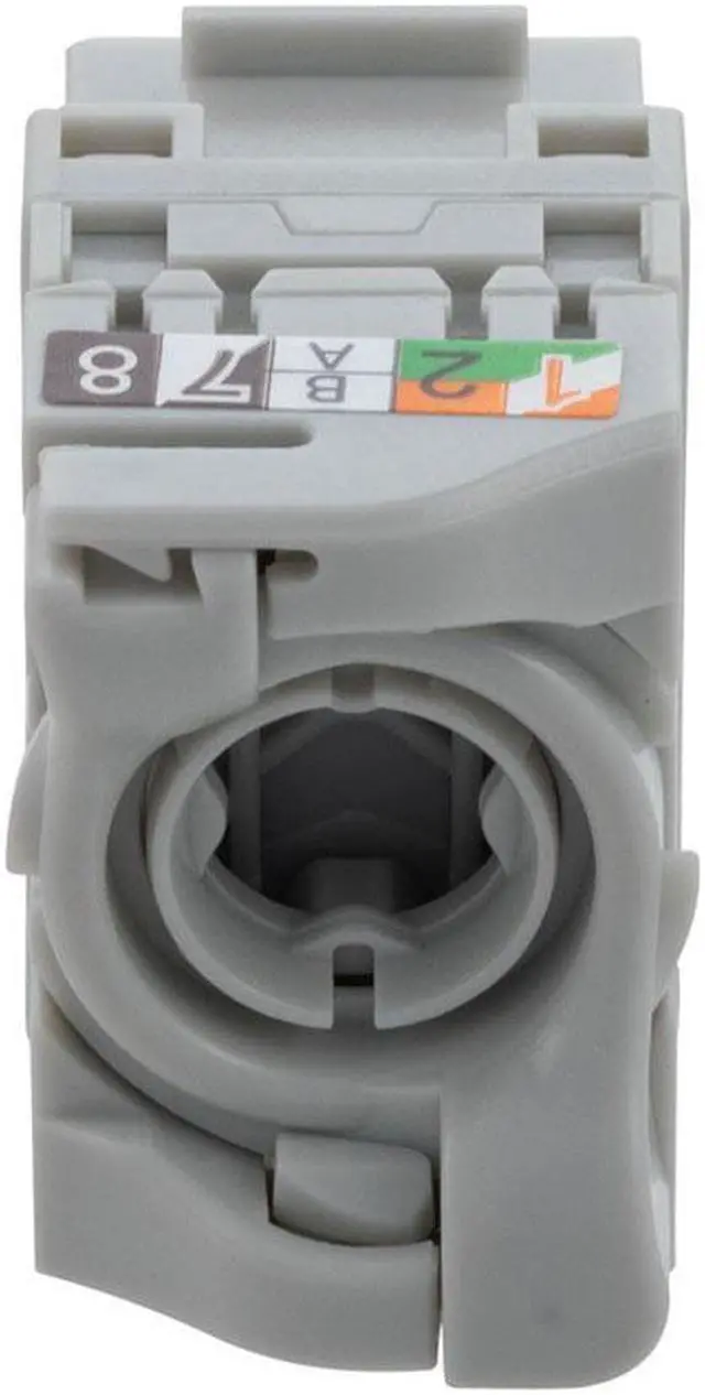 Alt view image 4 of 7 - CAT6A Unshielded Toolless Keystone Jack 15 pack, Grey