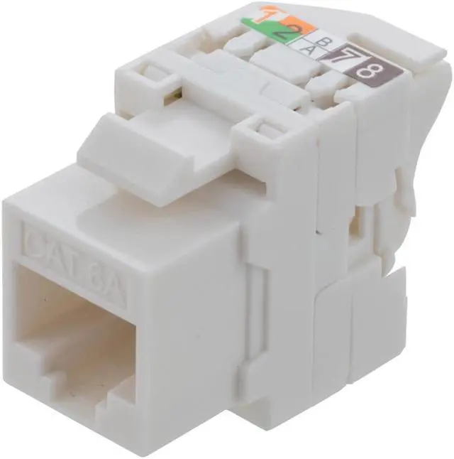 Main image of CAT6A Unshielded Toolless Keystone Jack 15 pack, White