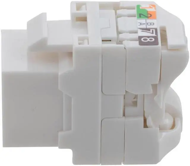 Alt view image 2 of 4 - CAT6A Unshielded Toolless Keystone Jack 15 pack, White
