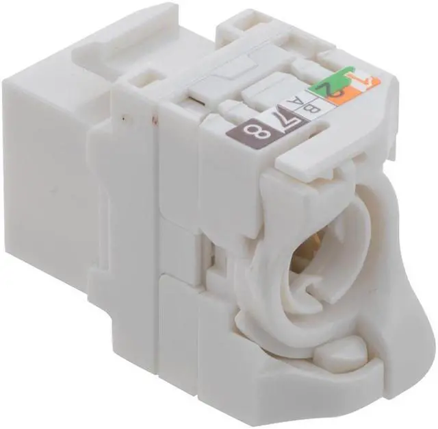 Alt view image 3 of 4 - CAT6A Unshielded Toolless Keystone Jack 15 pack, White