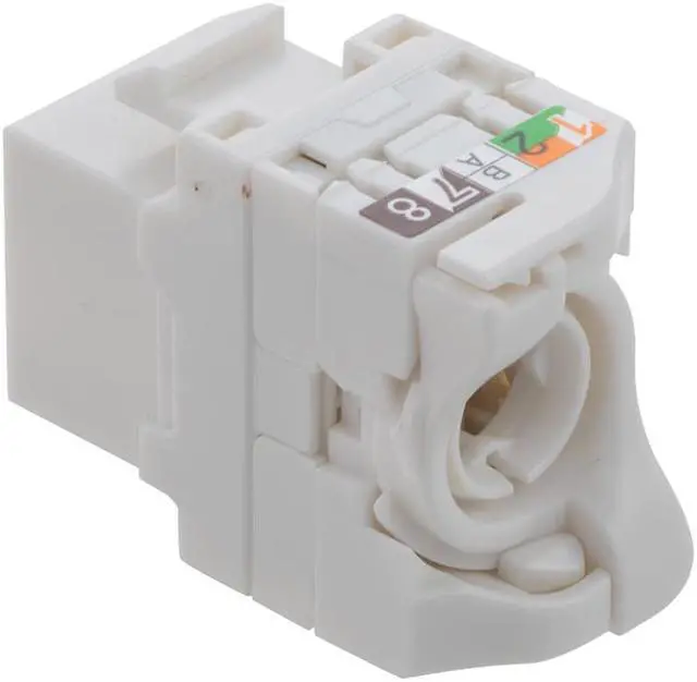 Alt view image 3 of 4 - CAT6A Unshielded Toolless Keystone Jack 25 pack, White