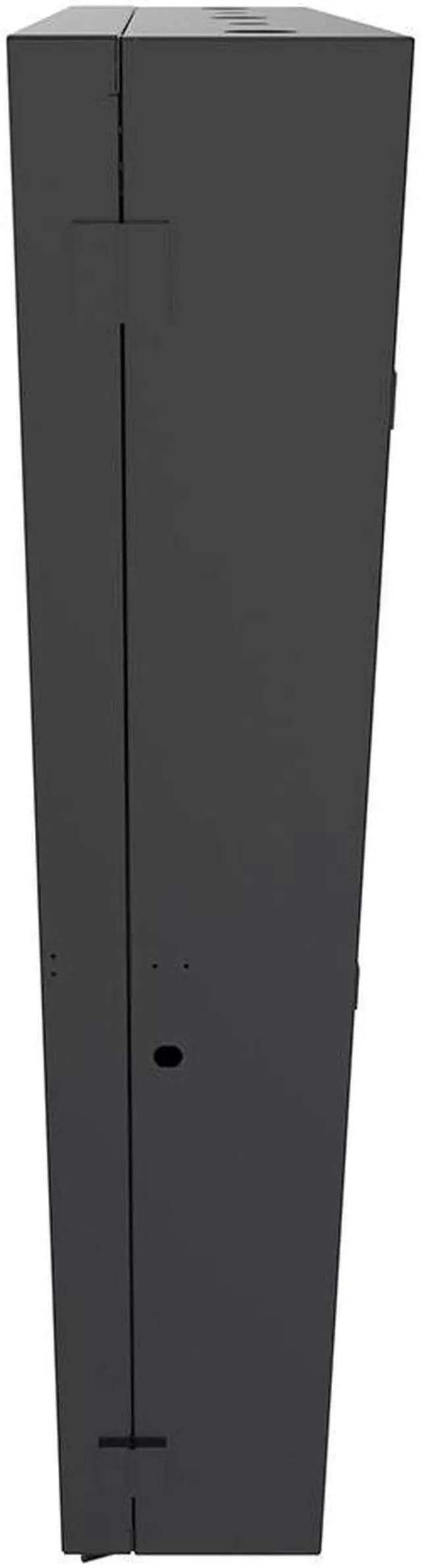 Alt view image 4 of 4 - NavePoint 4U Vertical Wall Mount Enclosure, 32.4 inch (825mm) to 35.4 inch (900mm) depth, Cold-rolled Steel, Black