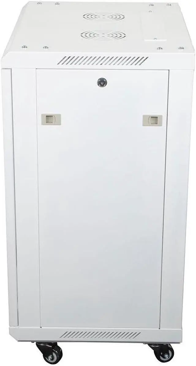 Alt view image 2 of 4 - NavePoint 19-Inch Wide Networking Cabinet, 12U, 23 Inches Deep, White