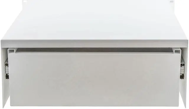 Alt view image 3 of 4 - NavePoint 19 Inch Wide Cold Rolled Steel Rack Mount Drawer, 4U, 13.7 Inches Deep, Signal White