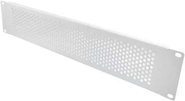 Main image of NavePoint 19 Inch Perf Blank Panel 2U- RAL9003, Signal White