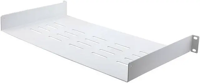 Main image of NavePoint 19 Inch Cantilever Shelf 1U with 10" Depth- RAL9003, Signal White