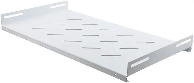 Main image of NavePoint 19 Inch Cabinet Shelf 1U with 10"(270mm) Depth- RAL9003, Signal White