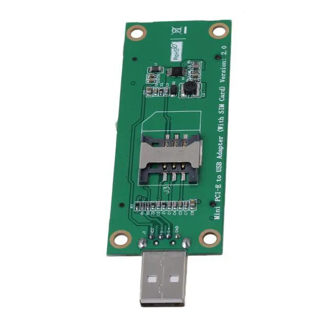 Alt view image 3 of 13 - Mini PCI-e Wireless to USB Adapter card With SIM Card Slot Test WWAN module