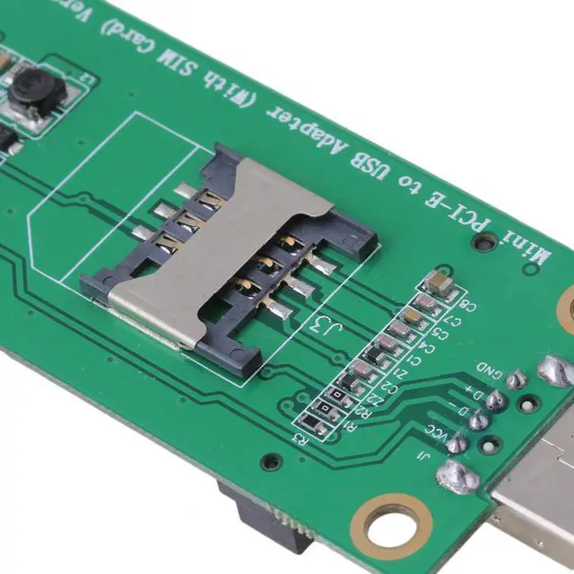 Alt view image 5 of 13 - Mini PCI-e Wireless to USB Adapter card With SIM Card Slot Test WWAN module