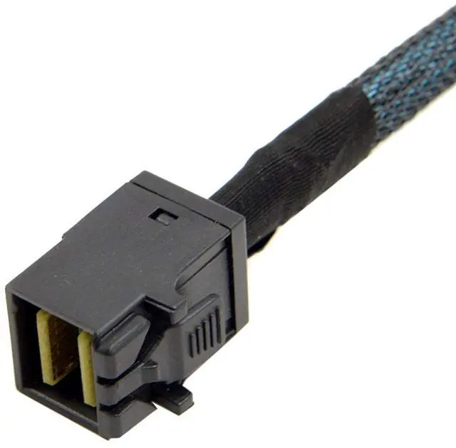 Alt view image 3 of 7 - Internal Mini SAS SFF-8643 Host to 4 SATA 7pin Target Hard Disk 6Gbps Data Server Raid Cable 1m