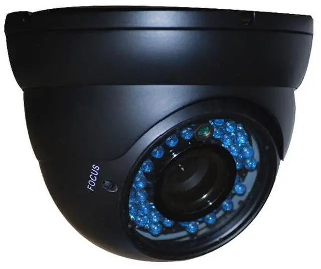 Alt view image 2 of 6 - VideoSecu 2x Dome CCTV Vandal Proof Outdoor Built-in 1/3 inch CCD IR Day Night Vari-focal 4 - 9mm Security Camera 480TVL 36 LEDs with 2x Power WG7