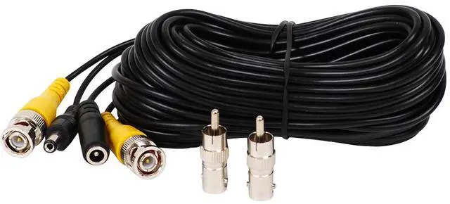 Alt view image 2 of 6 - VideoSecu 12 x 150ft Video Power Cables BNC RCA Wires CCTV DVR CCD Security Camera Cords with Free Connectors CMD