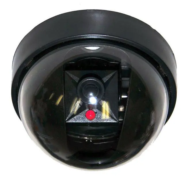 Alt view image 2 of 4 - VideoSecu 5 Fake Dummy Imitation Dome Security Camera Simulated with Flashing Blinking Light for CCTV Surveillance BKK