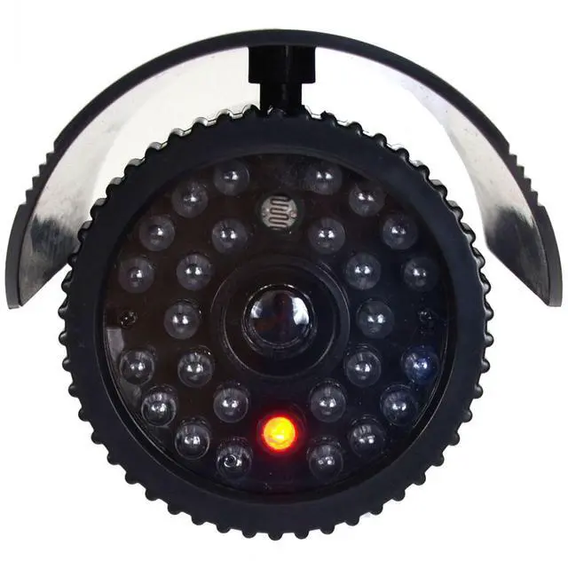 Alt view image 4 of 10 - VideoSecu 5 x Dummy Fake Security Cameras Fake Bullet Infrared LEDs Flashing Light Home CCTV Surveillance CNJ