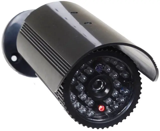 Alt view image 5 of 10 - VideoSecu 5 x Dummy Fake Security Cameras Fake Bullet Infrared LEDs Flashing Light Home CCTV Surveillance CNJ