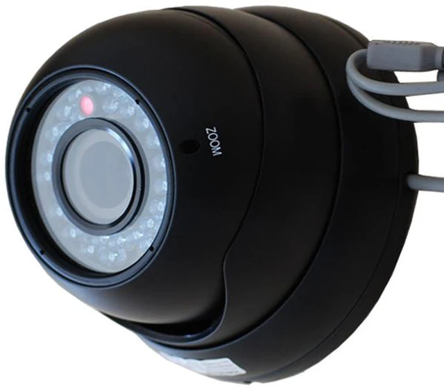 Alt view image 3 of 7 - VideoSecu CCTV CCD Security Camera IR Day Night Vision 36 LEDs 4-9mm Varifocal Lens Indoor Outdoor Weatherproof with Power Supply, Cable and Audio Microphone chu