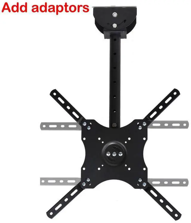 Alt view image 5 of 14 - VideoSecu Tilt Swivel TV Ceiling Mount for most 26 27 29 32 39 40 42 43 46 47 50 55 60" LCD Plasma Some LED up to 65" VIZIO Samsung LG Toshiba Panasonic Flat Panel Screen HDTV, load capacity 66lbs BXZ