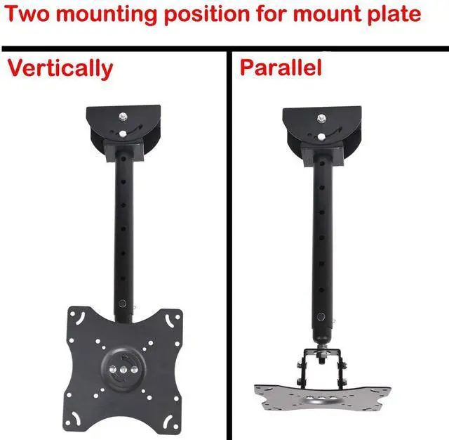 Alt view image 6 of 14 - VideoSecu Tilt Swivel TV Ceiling Mount for most 26 27 29 32 39 40 42 43 46 47 50 55 60" LCD Plasma Some LED up to 65" VIZIO Samsung LG Toshiba Panasonic Flat Panel Screen HDTV, load capacity 66lbs BXZ