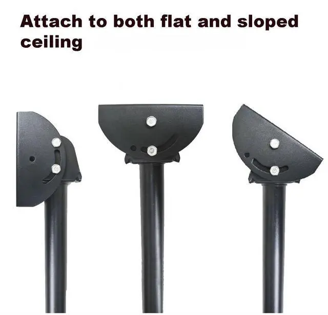 Alt view image 7 of 14 - VideoSecu Tilt Swivel TV Ceiling Mount for most 26 27 29 32 39 40 42 43 46 47 50 55 60" LCD Plasma Some LED up to 65" VIZIO Samsung LG Toshiba Panasonic Flat Panel Screen HDTV, load capacity 66lbs BXZ