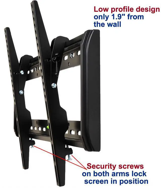 Alt view image 4 of 8 - VideoSecu Tilt TV Wall Mount Bracket for Most 32"- 75" Samsung, Sony, Vizio, LG, Sharp LCD LED Plasma HDTV Flat Panel Screen with VESA 200x100, 200x200, 400x400 to 600x400mm BXE