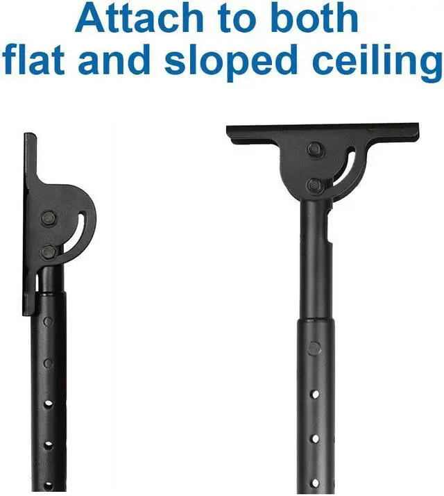 Alt view image 6 of 8 - VideoSecu Adjustable Height Ceiling TV Mount Tilt Swivel Fits Most 19 22 23 24 26 27 28 29 32 inch LCD LED Some LED up to 42 inch HDTV Flat Panel Screen Display with VESA 100x100/ 75x75mm bxj
