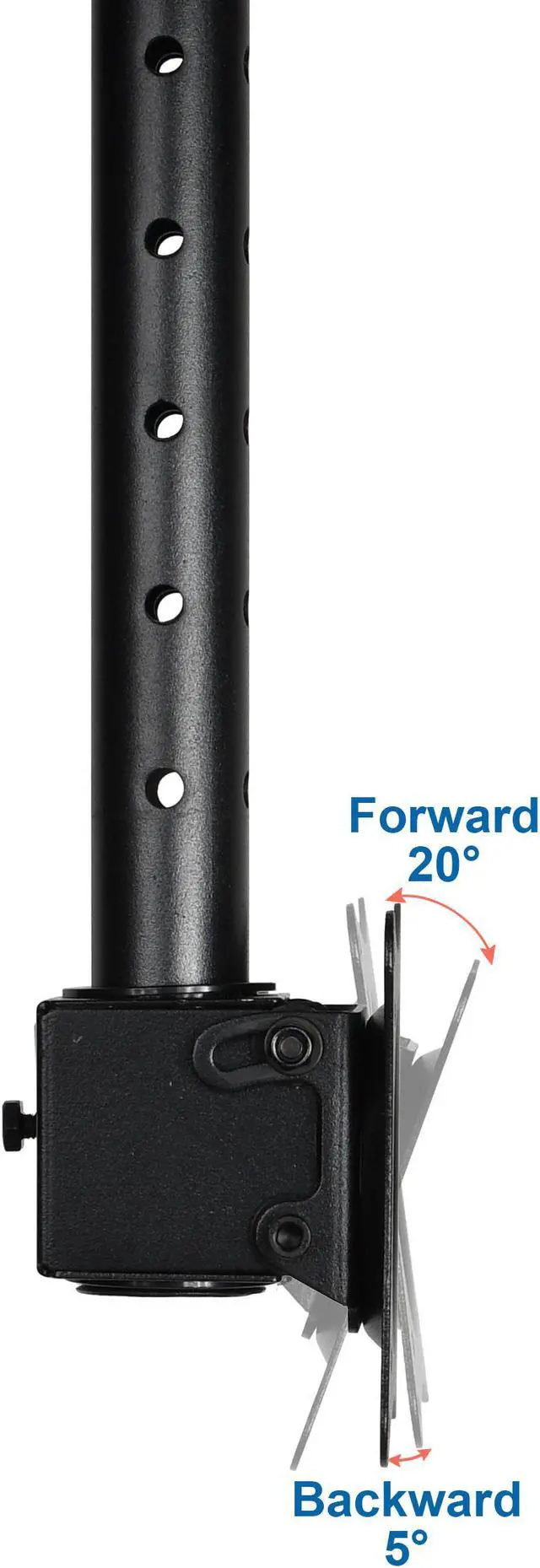 Alt view image 5 of 8 - VideoSecu Adjustable Height Ceiling TV Mount Tilt Swivel Fits Most 19 22 23 24 26 27 28 29 32 inch LCD LED Some LED up to 42 inch HDTV Flat Panel Screen Display with VESA 100x100/ 75x75mm bxj